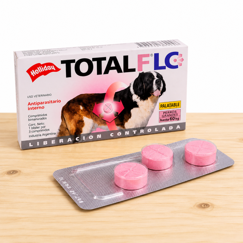 TOTAL FLC PERRO GRANDE (20-60 KG) _ TAMAÑO X BLISTER 3 TAB