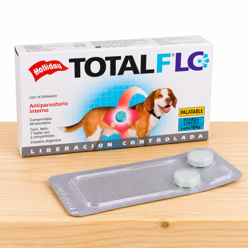 TOTAL FLC PERRO PEQ (HASTA 10 KG) _ TAMAÑO X BLISTER 2 TAB