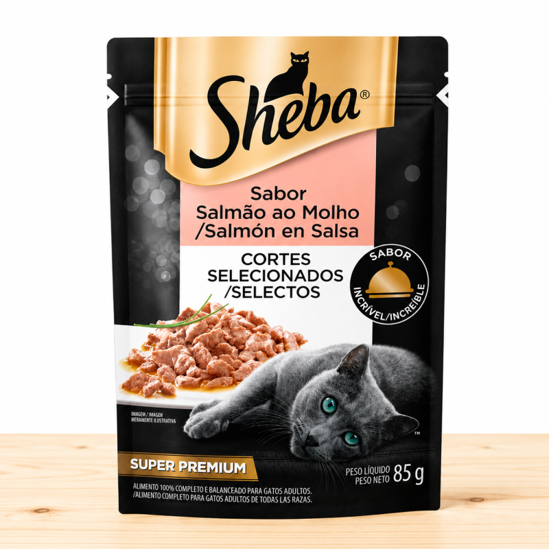 POUCHE SHEBA GATO X 85 GR _ SABOR SALMON