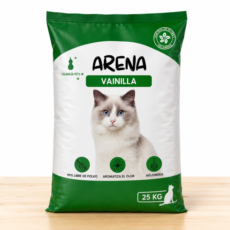 ARENA CALABAZA X 25 KG _ AROMA VAINILLA