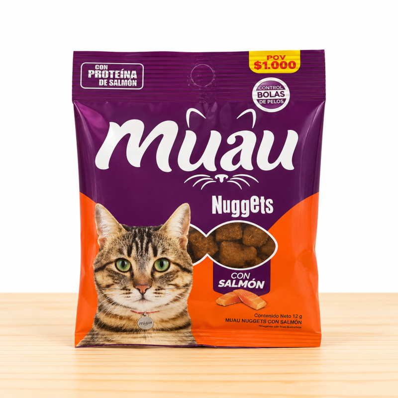 GALLETAS GATO MUAU X 12 GR _ SABOR SALMON