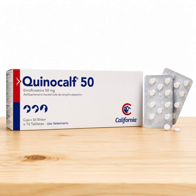 QUINOCALF TAB 50 MG _ TAMAÑO X UND