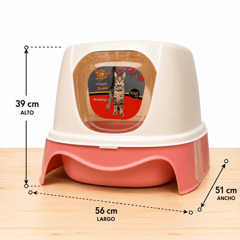 ARENERA CUBIERTA ROCKET 56*51*39 _ COLOR ROSADO
