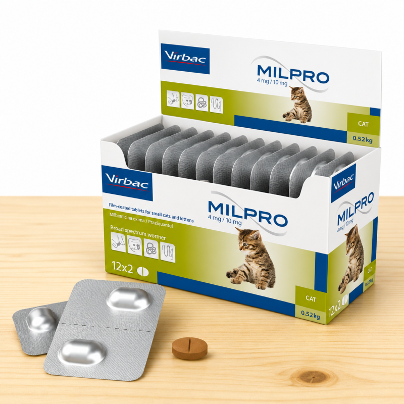 MILPRO GATOS 0.5 - 2KG (4 MG / 10 MG) X UND