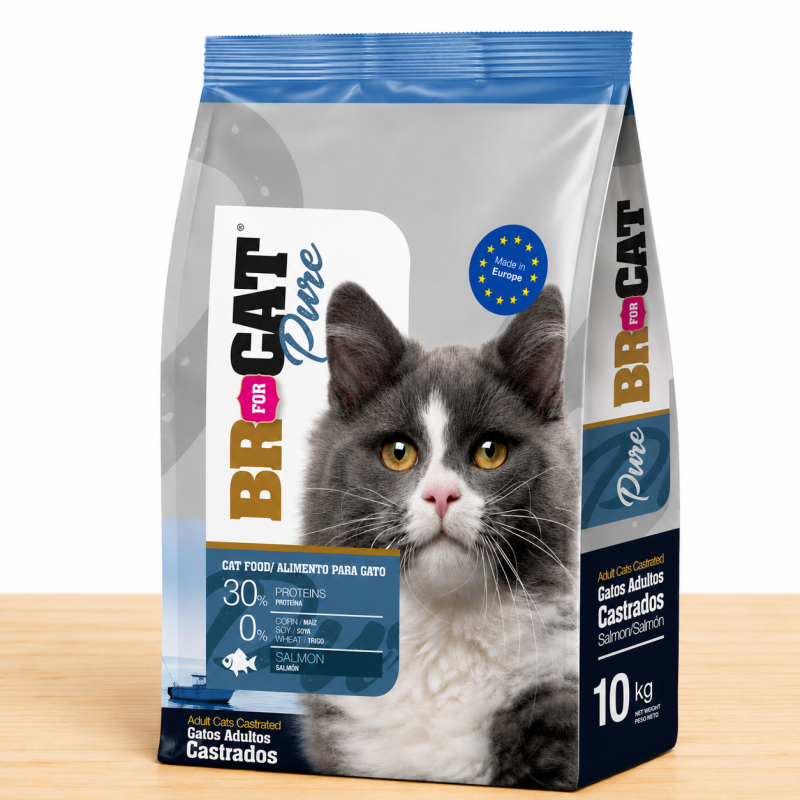 BR FOR CAT CASTRADO SALMON _ TAMAÑO X 10 KG