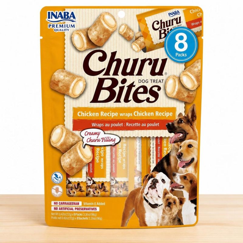 CHURU BITES PERRO X 8 UND _ SABOR CHICKEN