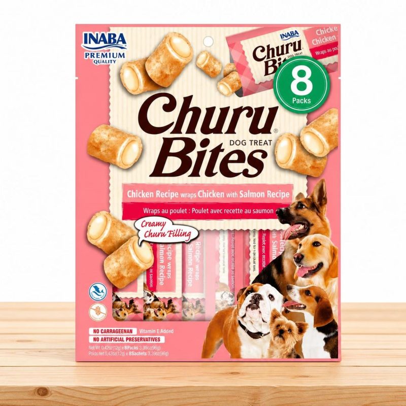 CHURU BITES PERRO X 8 UND _ SABOR CHICKEN/SALMON