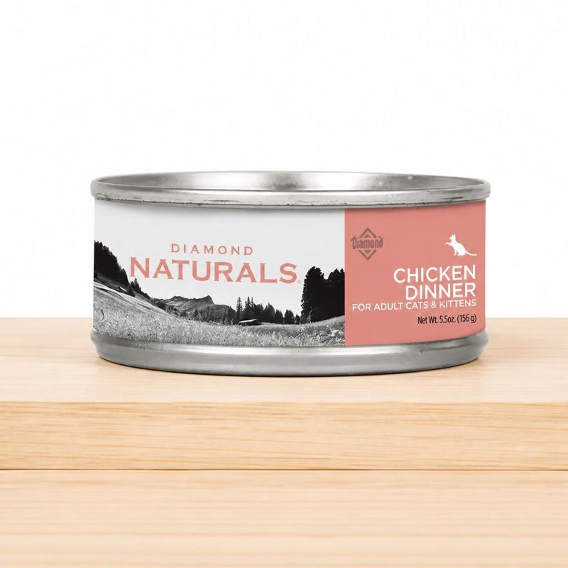 DIAMOND NATURALS LATA CAT X 5.5 OZ _ SABOR CHICKEN DINNER