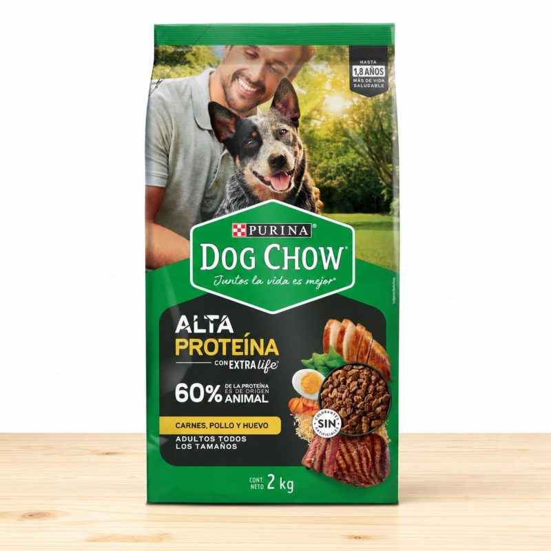 DOG CHOW ADULTO ALTA PROTEINA X 2 KG